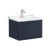 VitrA Root Classic Washbasin Unit with Drawer in Matt Dark Blue (60cm)