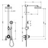 Crosswater MPRO Industrial Multifunction Shower in Unlacquered Brushed Brass - PRI_SLIDERUB