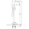 Crosswater Design Floor Standing Bath Shower Mixer in Chrome - DE416FC