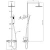 Crosswater Atoll Multifunction Thermostatic Shower Kit in Chrome - SQ600WC