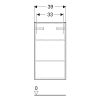 Geberit Renova Plan Upper Cabinet in Light Hickory - 501920001