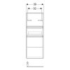 Geberit Renova Plan Medium Cabinet in Light Hickory - 501922001