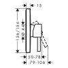 Hansgrohe Finoris Concealed Single Lever Shower Mixer in Matt White - 76615700