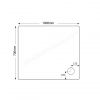 JT Fusion Rectangular Shower Tray - 1000 x 700mm - With Anti-slip