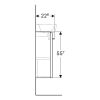 Geberit Selnova Square Cabinet for 45cm Basin with Shelf Surface in Lava - 501395JK1