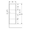 Geberit Renova Plan Medium Cabinet in Lava - 501922JK1