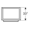 Geberit Selnova Compact Furniture Unit for 55cm Basin in White - 501614011