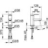 Keuco IXMO Flat Single Lever Basin Mixer 60 in Chrome - 59504013100