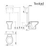 Twyford Delphic Back-To-Wall WC Pan - WC1742WH