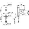 Keuco IXMO Flat Single Lever Basin Mixer 100 in Chrome - 59502013100