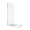 UK Bathrooms Essentials Small 8mm Wet Room Panel in Chrome