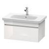 Duravit DuraStyle 730mm One Drawer Vanity Unit in High Gloss White - DS638102222