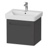 Duravit No.1 Wall-Mounted 590mm Vanity Unit with One Drawer in Matt Graphite - N14282049490000