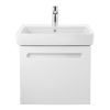 Duravit No.1 Wall-Mounted 590mm Vanity Unit with One Drawer in Matt White - N14282018180000