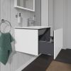 Duravit L-Cube Wall-Mounted 620mm One Drawer Vanity Unit in High Gloss White - LC614002222