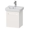 Duravit No.1 Wall-Mounted 390mm Vanity Unit with Right-Hand Door in Matt White - N14266R18180000