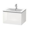 Duravit L-Cube Wall-Mounted 620mm One Drawer Vanity Unit in High Gloss White - LC614002222