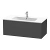Duravit L-Cube Wall-Mounted 1020mm One Drawer Vanity Unit in Matt Graphite - LC614204949