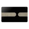 Viega Visign for Style 23 WC Flush Plate for Prevista in Polished Black and Brushed Stainless Steel - 773182