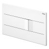 Viega Visign for More 201 WC Flush Plate for Prevista in Polished White - 773502