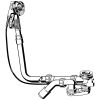 Viega Multiplex Trio Extra Extended Overflow Bath Filler and Waste with Trim Set in Chrome - 727987
