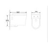The White Space Euna Wall Hung Rimless Toilet and Soft Close Seat in White