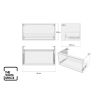The White Space Choice 800mm Wall Hung Drawer Unit with Slim Basin in White