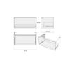 The White Space Choice 800mm Wall Hung Vanity Unit with Slim Basin in Light Grey