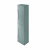 The White Space Scene Left Handed 2 Door Tall Storage Unit in Gloss Ash Grey