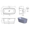 Tissino Matera Acrylic Freestanding Bath - TMT-001