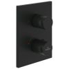Villeroy & Boch Universal Concealed Thermostatic Double Outlet Shower Valve in Matt Black - TVD000653000K5