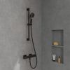 Villeroy & Boch Universal Thermostatic Square Shower Mixer in Matt Black - TVS000018000K5