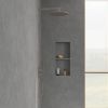 Villeroy & Boch Universal Concealed Thermostatic Double Outlet Shower Valve in Brushed Nickel - TVD00065300064