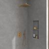 Villeroy & Boch Universal 250mm Square Rain Shower Head in Brushed Gold - TVC00000200076