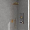 Villeroy & Boch Universal 350mm Round Rain Shower Head in Brushed Gold - TVC00000300076