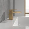Villeroy & Boch Subway 3.0 Mini Single-Lever Basin Mixer with Pop-Up Waste in Brushed Gold - TVW11200100076