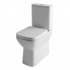 UK Bathrooms Essentials Chenab Rimless Comfort Height Close Coupled Toilet