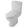 UK Bathrooms Essentials Pecos Rimless Close Coupled Toilet