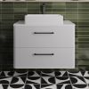 Britton Camberwell 600mm Vanity Unit and Basin in Frost White - C60DDW