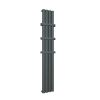 Essentials Chelan Vertical Aluminium Radiator in Matt Anthracite