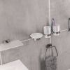UK Bathrooms Essentials Vajont Soap Dish Holder in Chrome