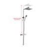 Essentials Indus Thermostatic Shower Pole Set in Chrome