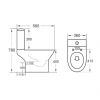 Amara Pickering Close Coupled Open Back Toilet in White