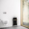 UK Bathrooms Essentials Huron Vertical Aluminium Radiator in Matt Black