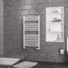 UK Bathrooms Essentials Argyle Straight Towel Radiator in Gloss White