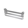 Essentials Huron Curved Triple Towel Hanger in Brushed Stainless Steel