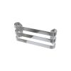 Essentials Huron Curved Triple Towel Hanger in Polished Stainless Steel