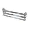 Essentials Huron Curved Triple Towel Hanger in Polished Stainless Steel