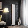 UK Bathrooms Essentials Ontario Vertical Aluminium Radiator in Matt White