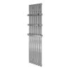 Essentials Melville Vertical Aluminium Radiator in Polished Aluminium